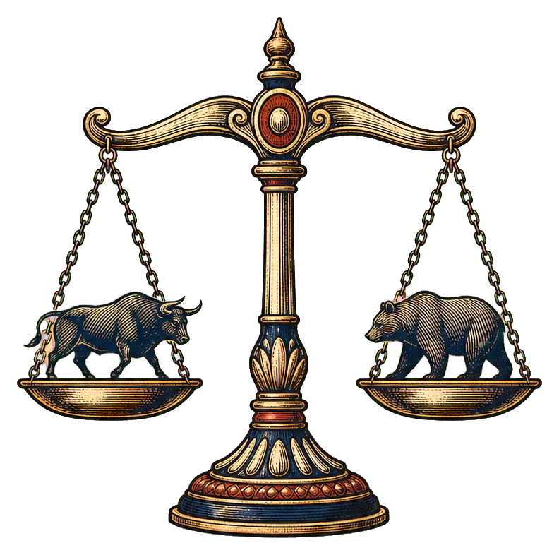 Preview for Risk Balance Stock Market Sticker