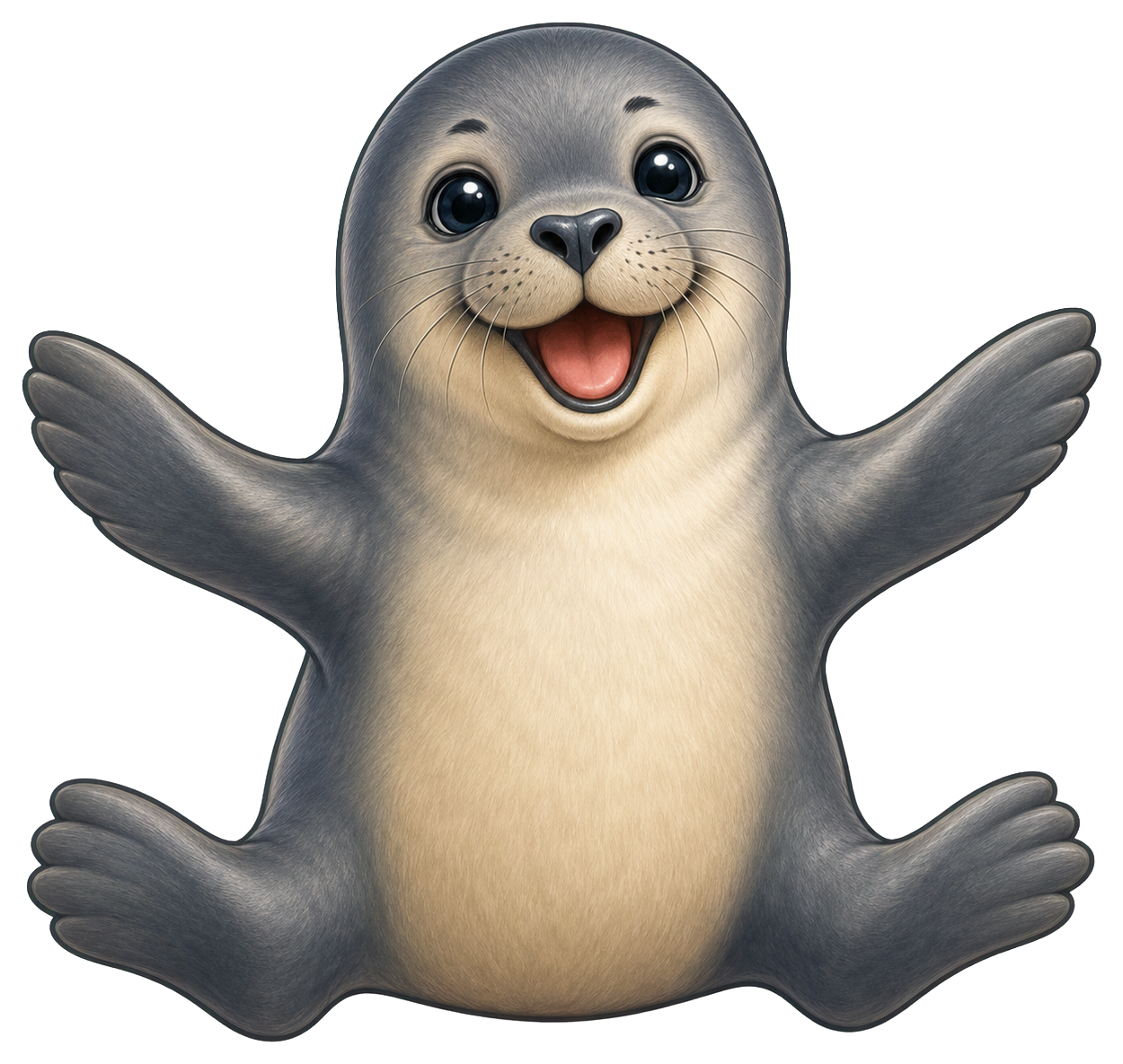 Preview for Cute Seal Sticker Graphic