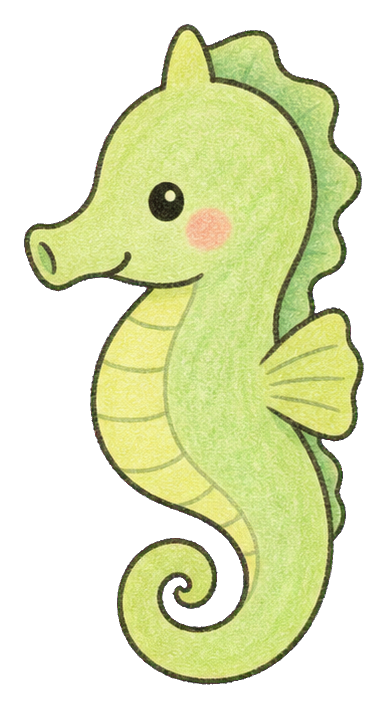 Preview for Green Seahorse Sticker