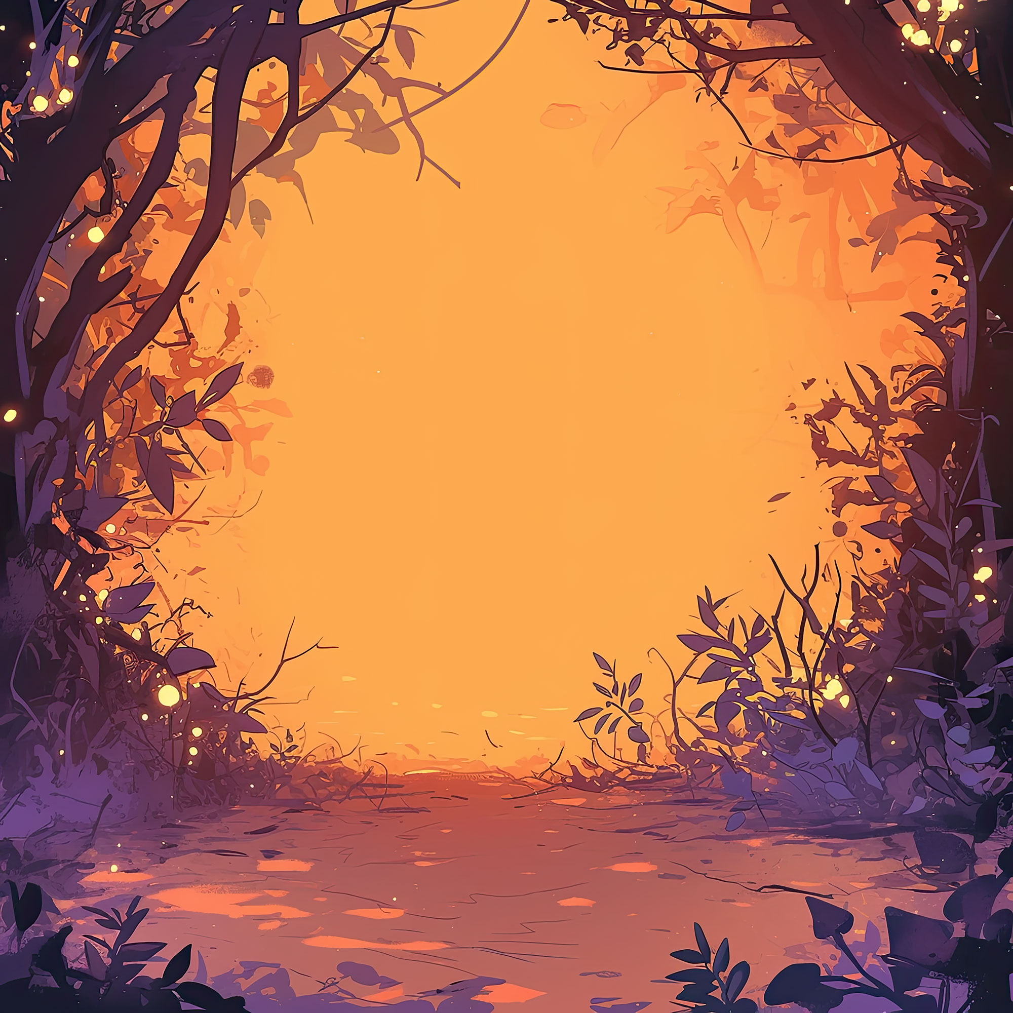 Preview for Serene-forest-pathway-sunset-nature-backdrop-background-c1046