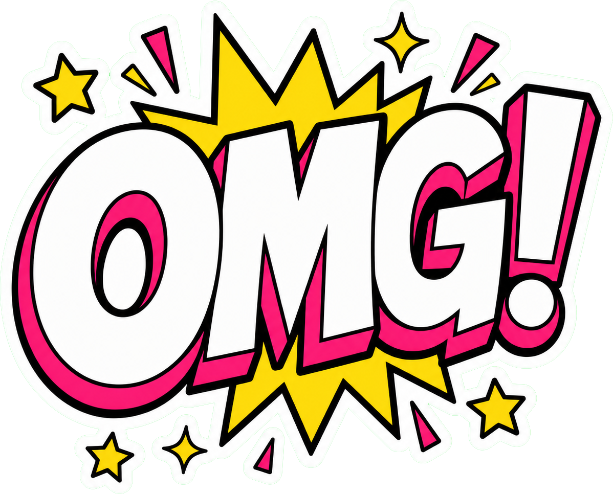 Preview for Omg Comic Sticker Graphic