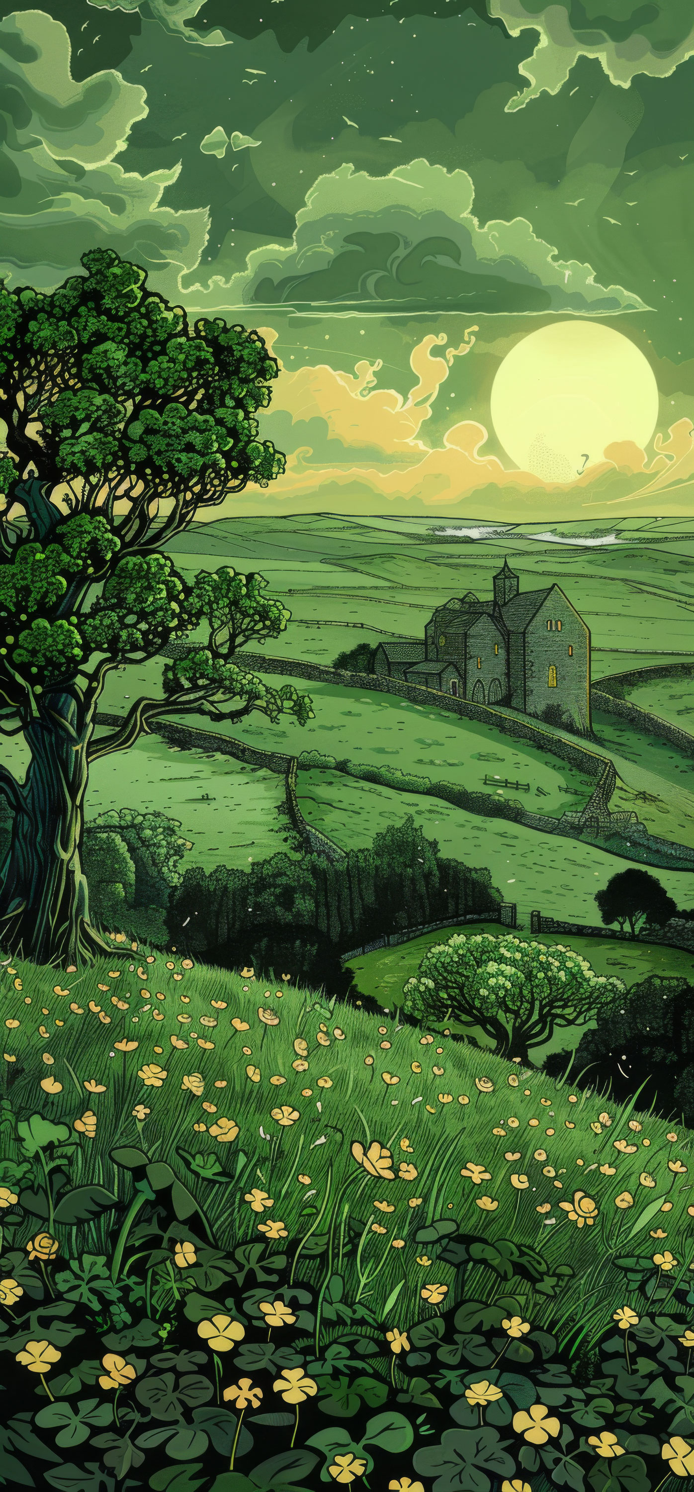 Preview for Serene-countryside-landscape-st-patricks-background-db302