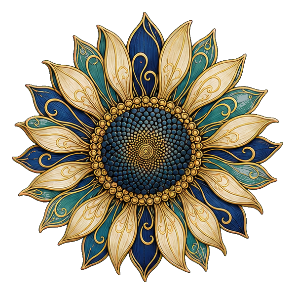 Preview for Art Nouveau Sunflower Sticker