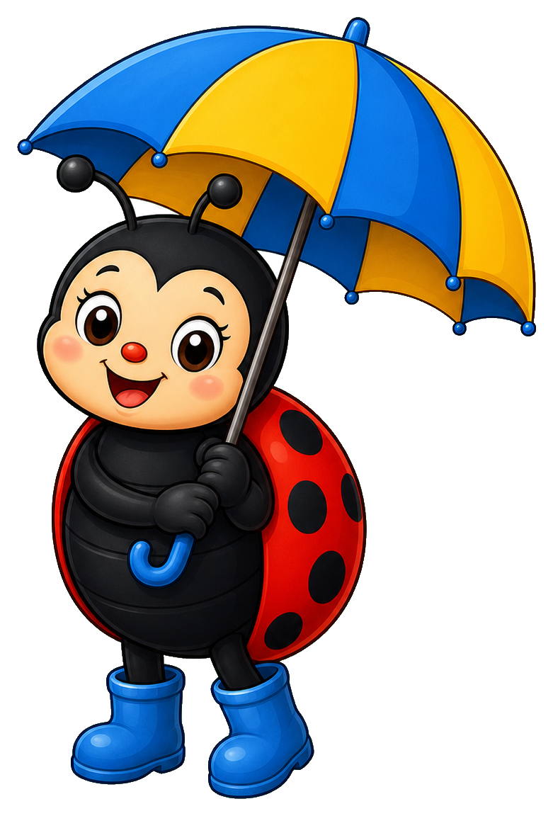 Preview for Rainy Umbrella Ladybug Sticker