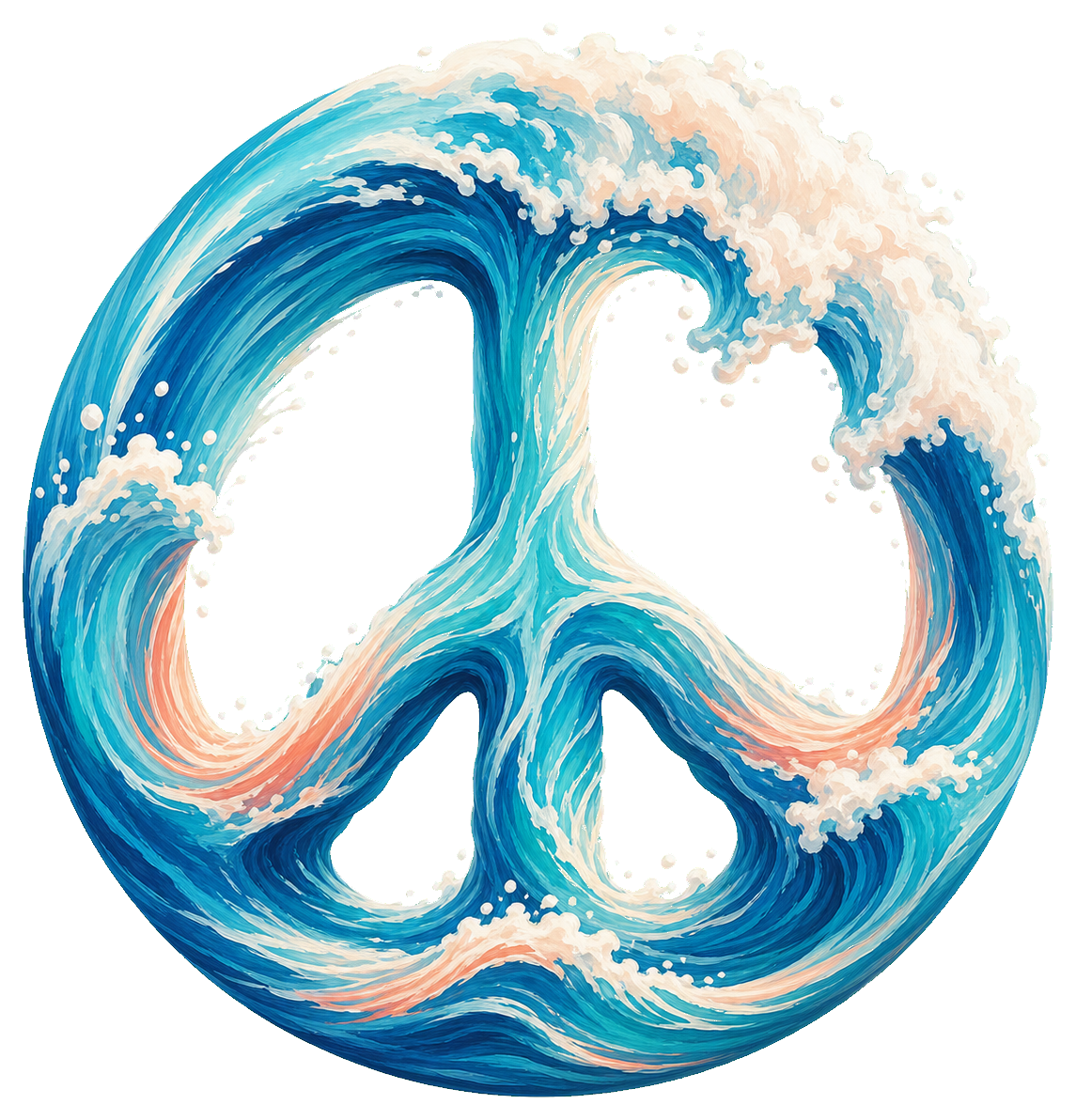 Preview for Calming Wave Peace Sticker Graphic