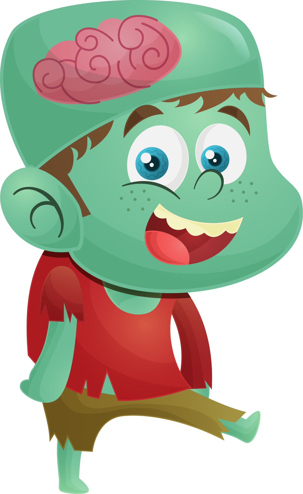 Preview for Cartoon-zombie-illustration-halloween-costume-sticker-cc804