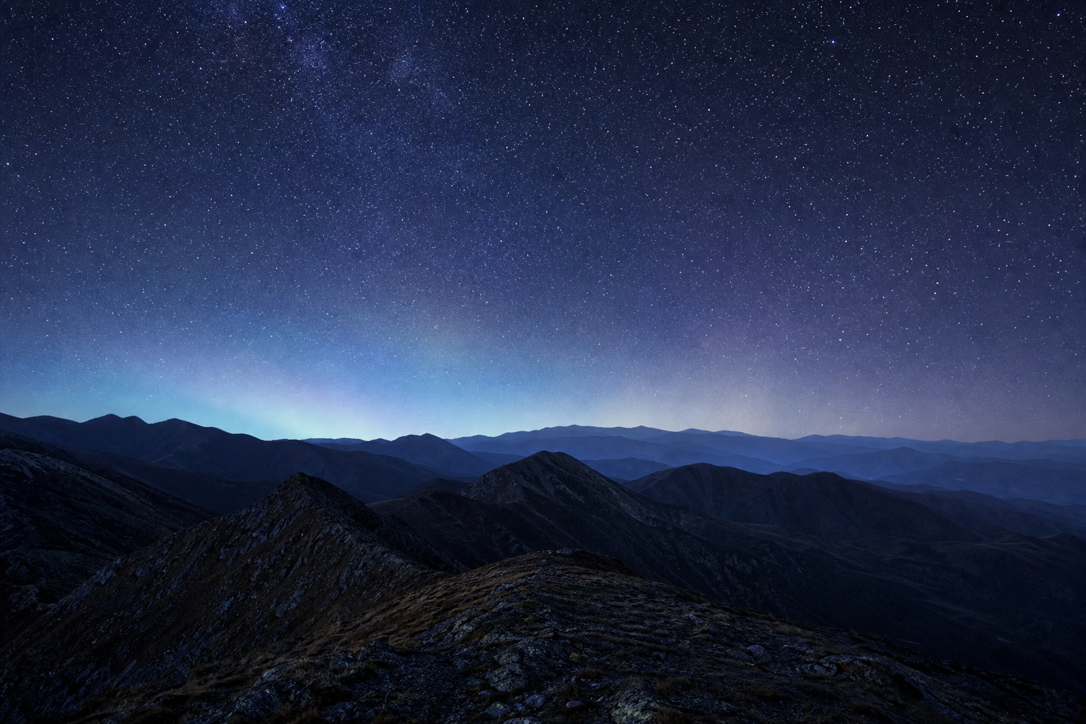 Preview for Indigo Night Mountain Background
