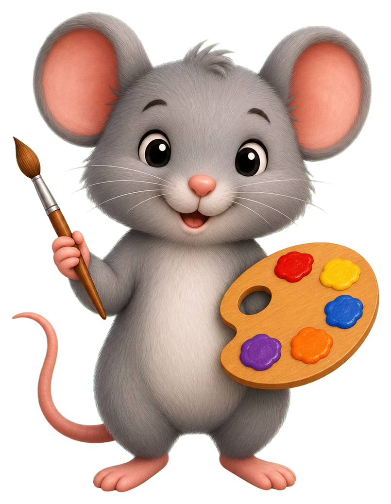 Preview for Mouse Painter Palette Sticker