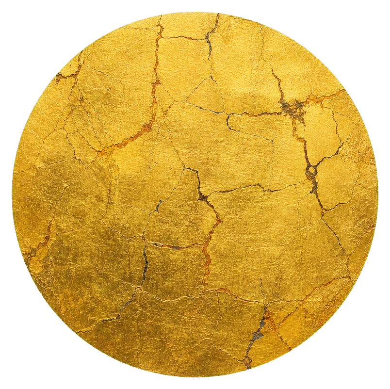 Preview for Gold Leaf Circle Sticker