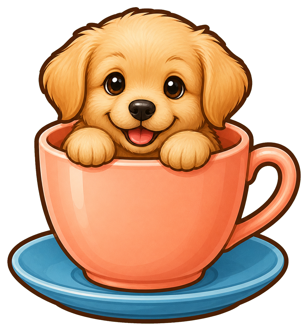 Preview for Dog In Teacup Sticker Graphic