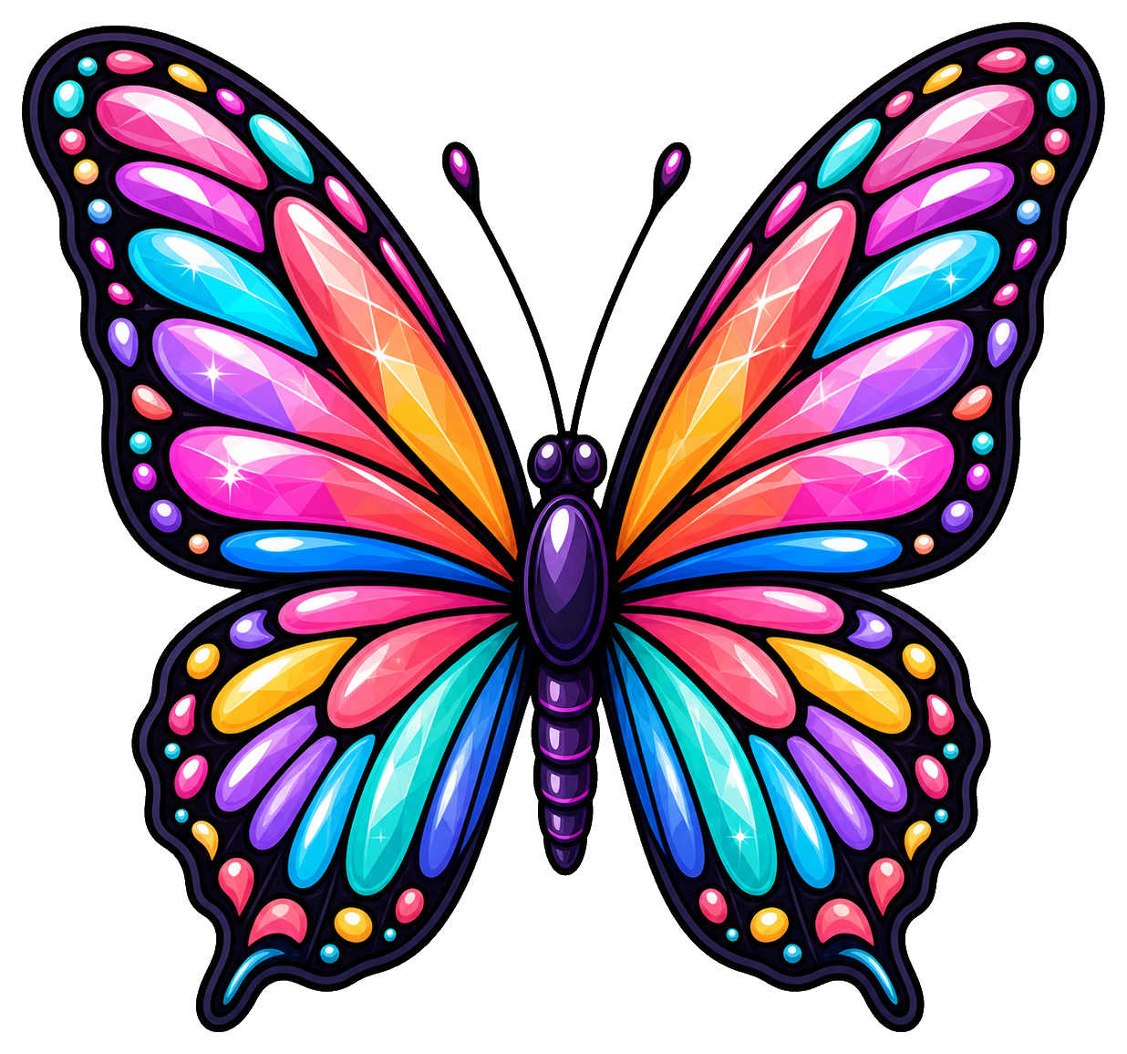 Preview for Prismatic Party Butterfly Sticker