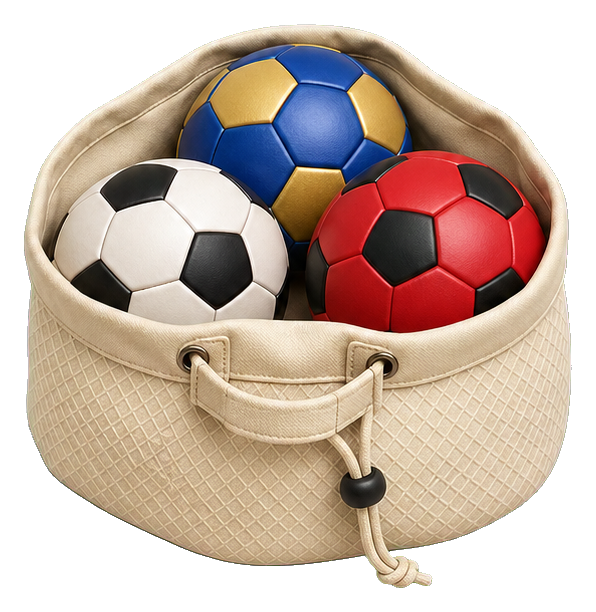 Preview for Three Ball Net Bag Soccer Sticker
