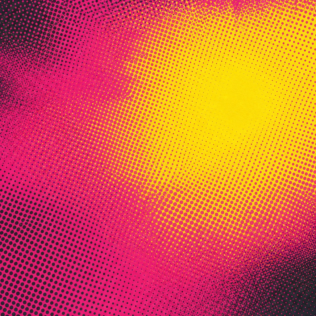 Preview for Magenta Yellow Halftone Dot Background