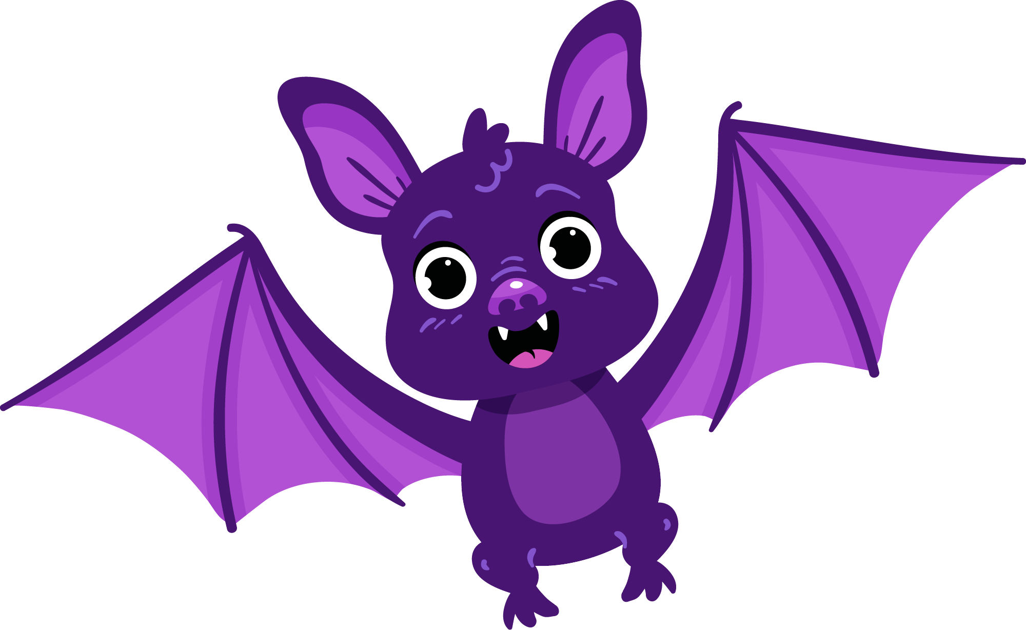 Preview for Purple-cartoon-bat-illustration-bats-sticker-a514f