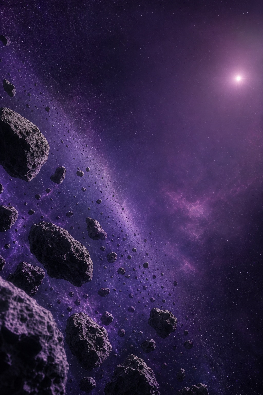 Preview for Asteroid Belt Space Background