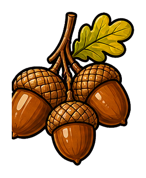 Preview for Acorn Cluster Sticker