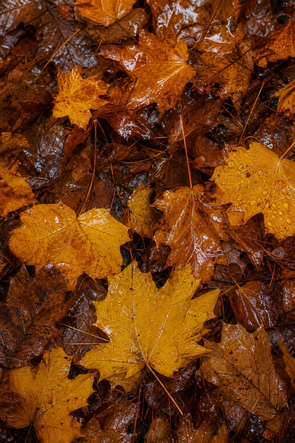 Preview for Vertical Wet Foliage Background