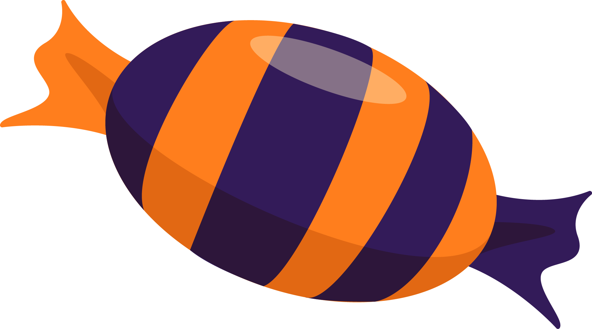 Preview for Purple-orange-candy-illustration-halloween-candy-sticker-db05e