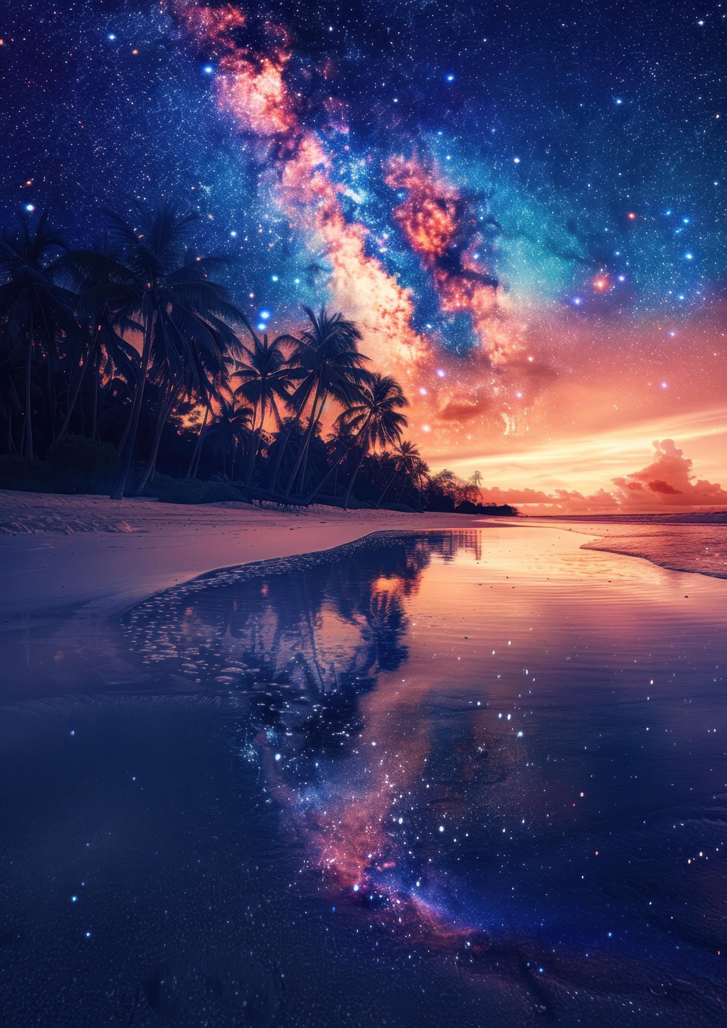 Preview for Tropical-beach-starry-night-astrophotography-photo-background-e1664