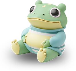 Preview for Cartoon-frog-illustration-character-sticker-296c1