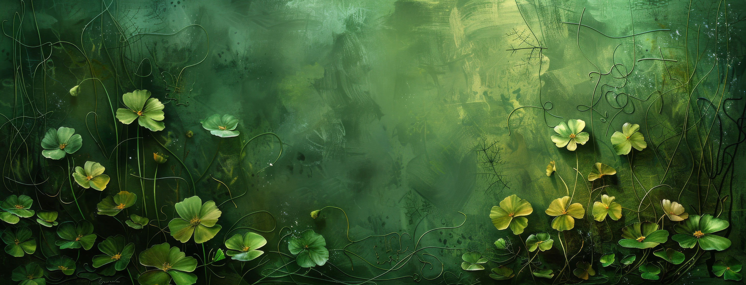 Preview for Mystic-green-floral-landscape-st-patricks-background-f0b1f