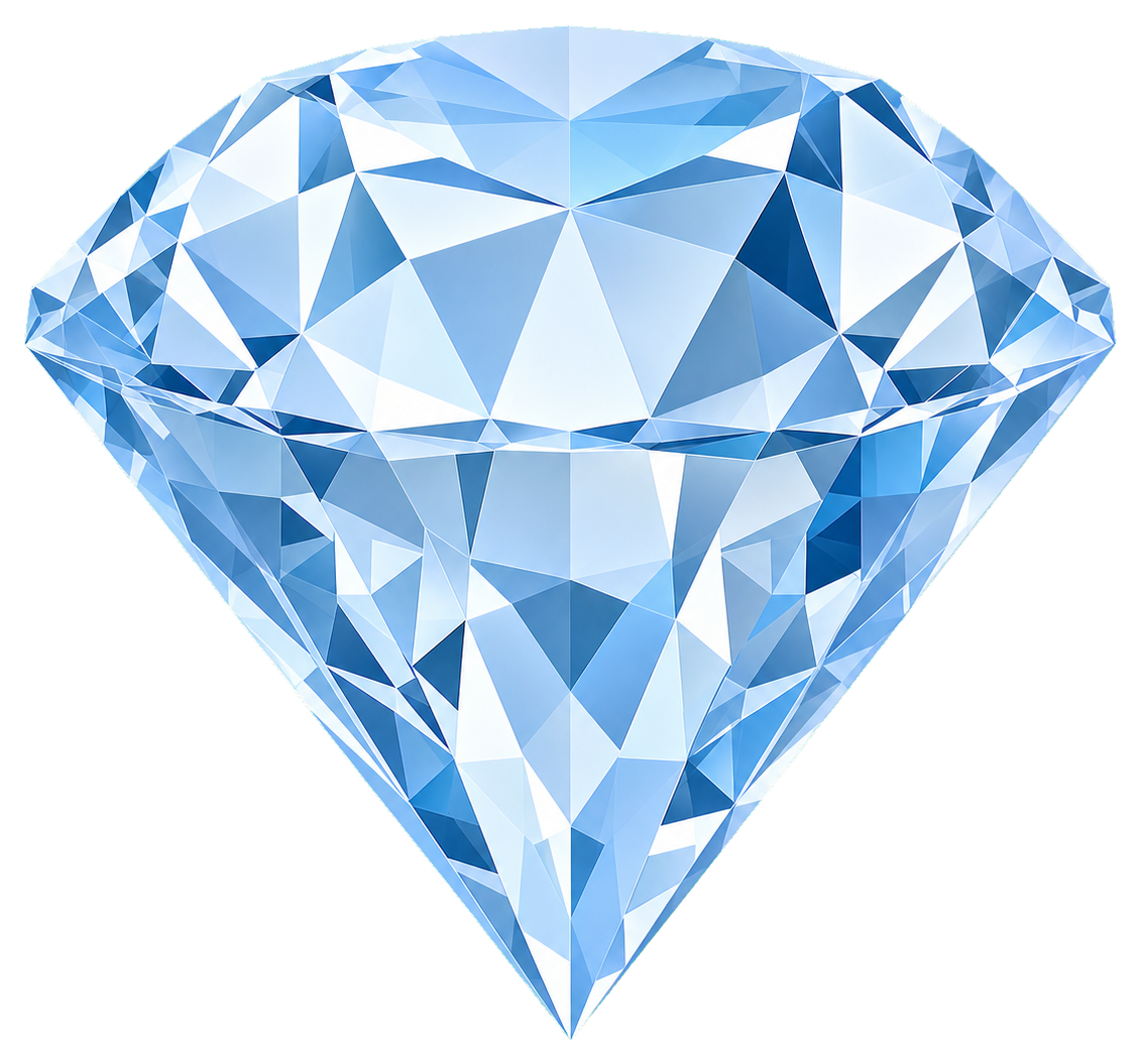 Preview for Clear Diamond Blue Tint Sticker