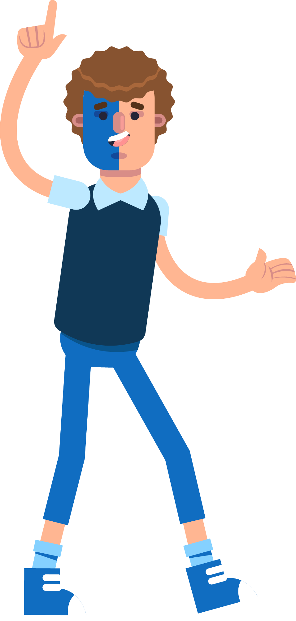 Preview for Cartoon-man-blue-mask-soccer-sticker-edcc7