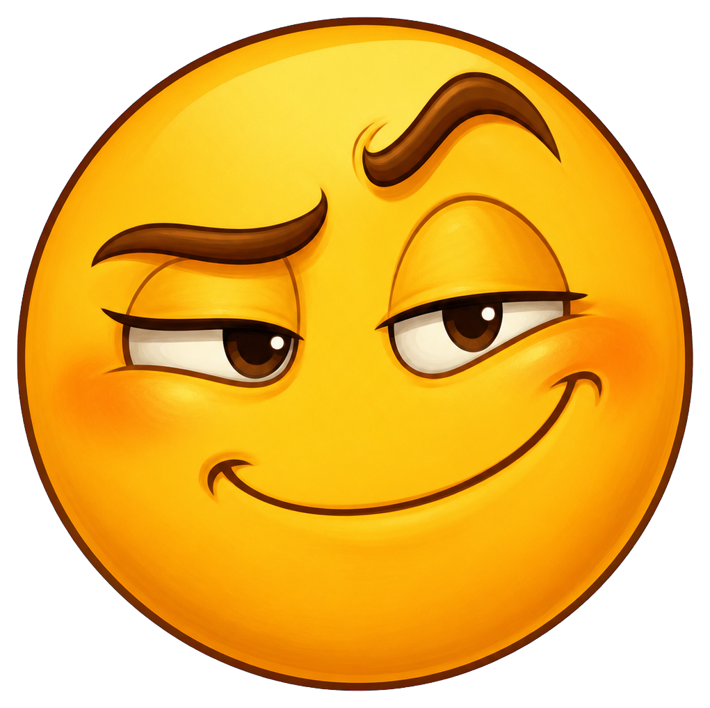 Preview for Smug Smirk Reaction Sticker