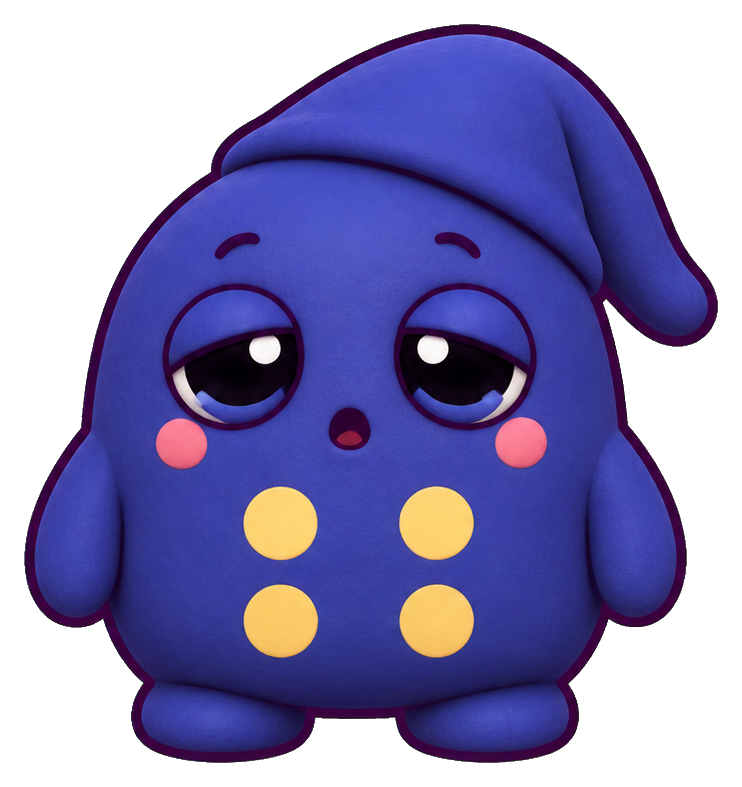 Preview for Pajama Polka Blob Cute Monster Sticker