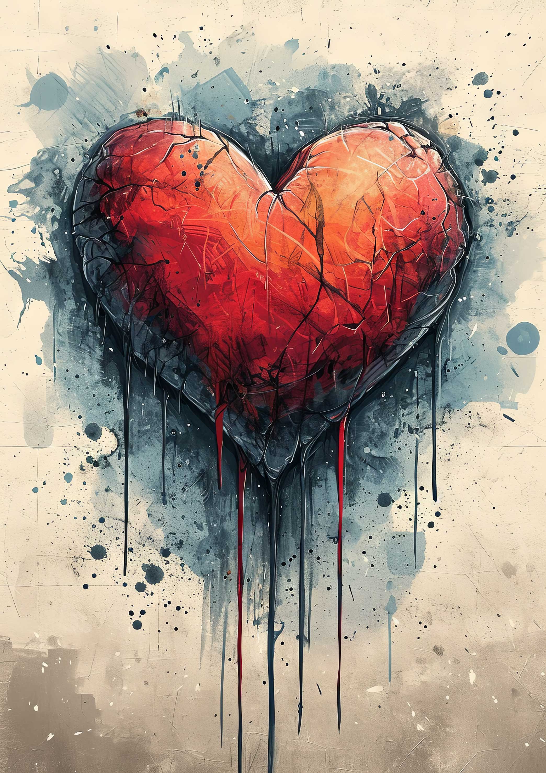 Preview for Broken-heart-art-template-love-background-228bb