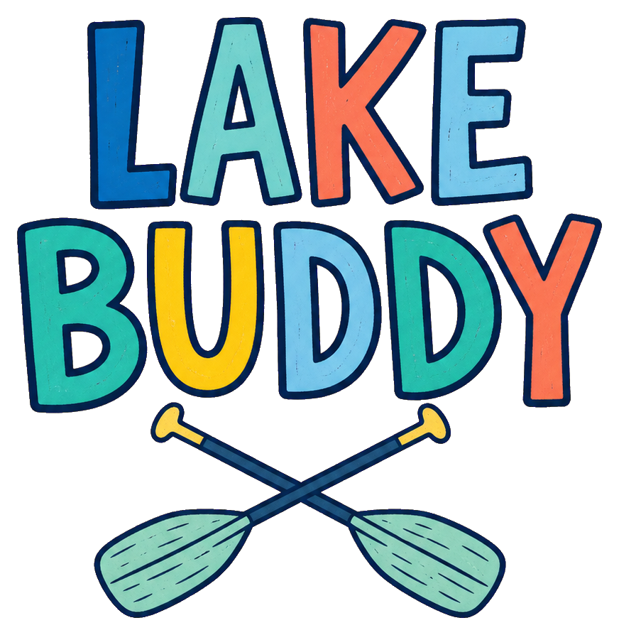 Preview for Lake Buddy Crossed Paddles Sticker