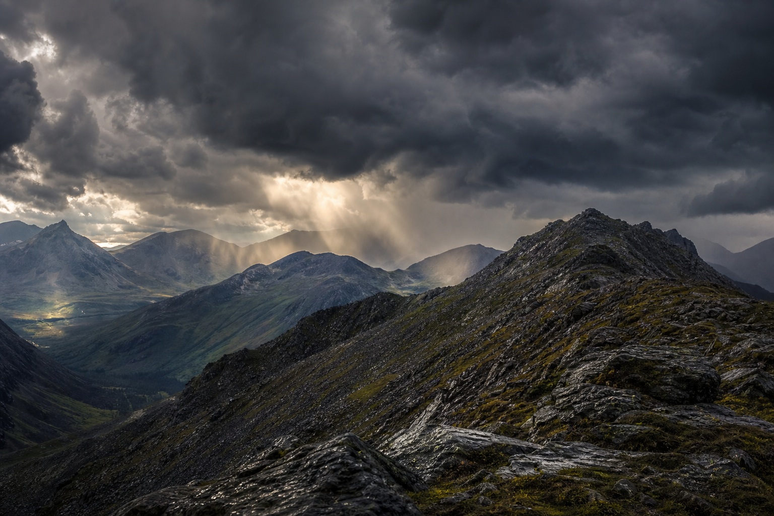Preview for Dramatic Mountain Landscape Background
