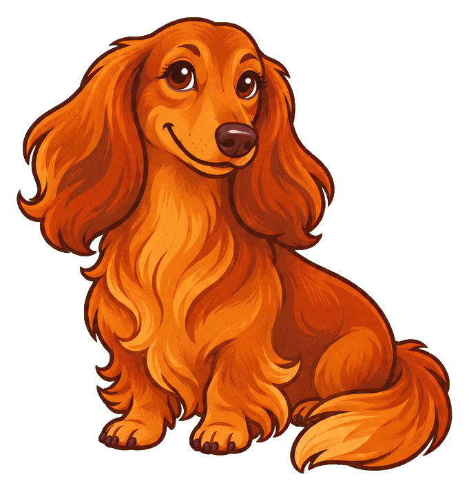 Preview for Groovy Dachshund Long-haired Pup