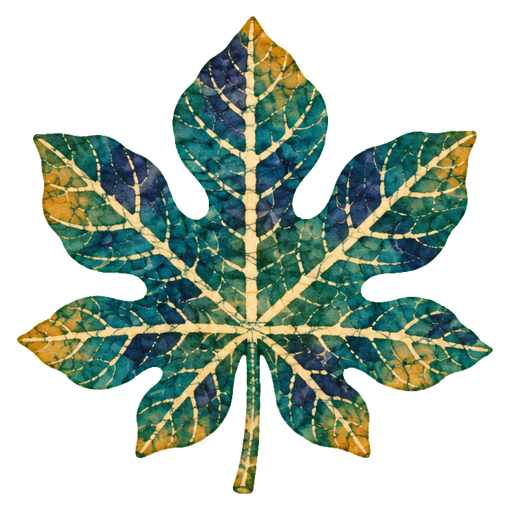 Preview for Batik Tropical Leaves Papaya Leaf