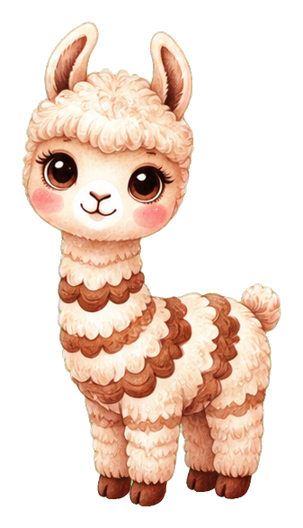Preview for Vanilla Ribbon Llama Sticker