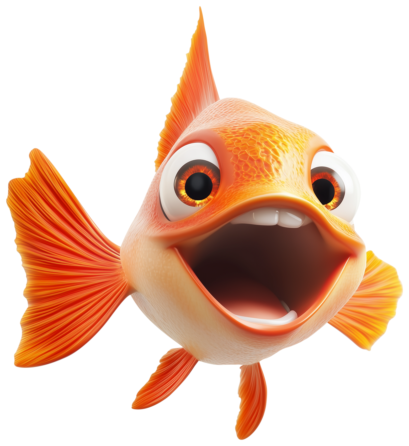 Preview for Cute Gold Fish Emoji Sticker