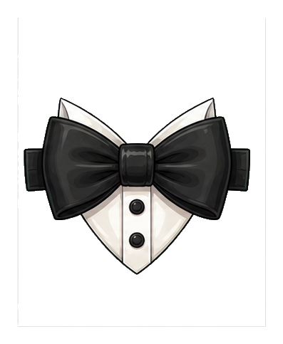 Preview for Tuxedo Bow Tie Sticker