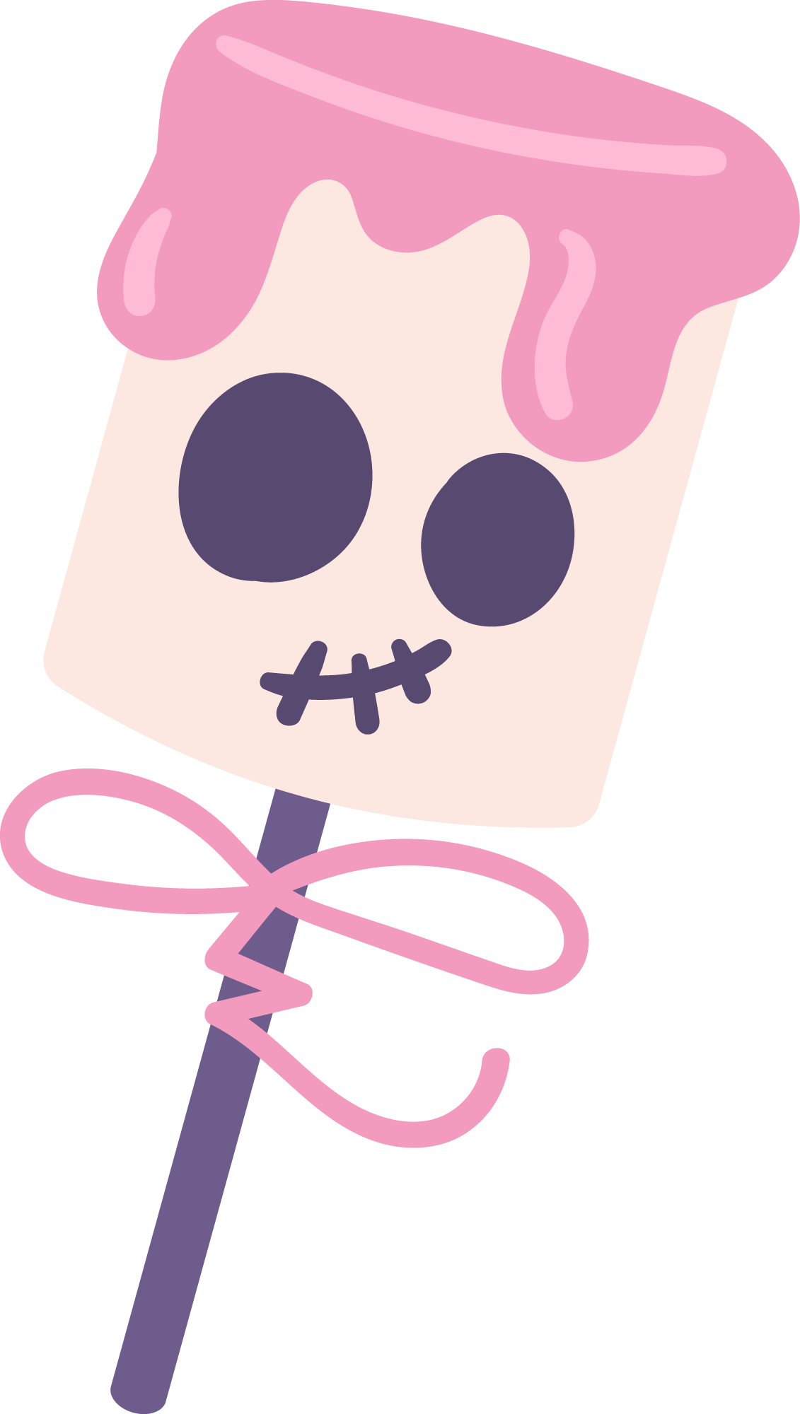 Preview for Cartoon-marshmallow-character-halloween-candy-sticker-88248