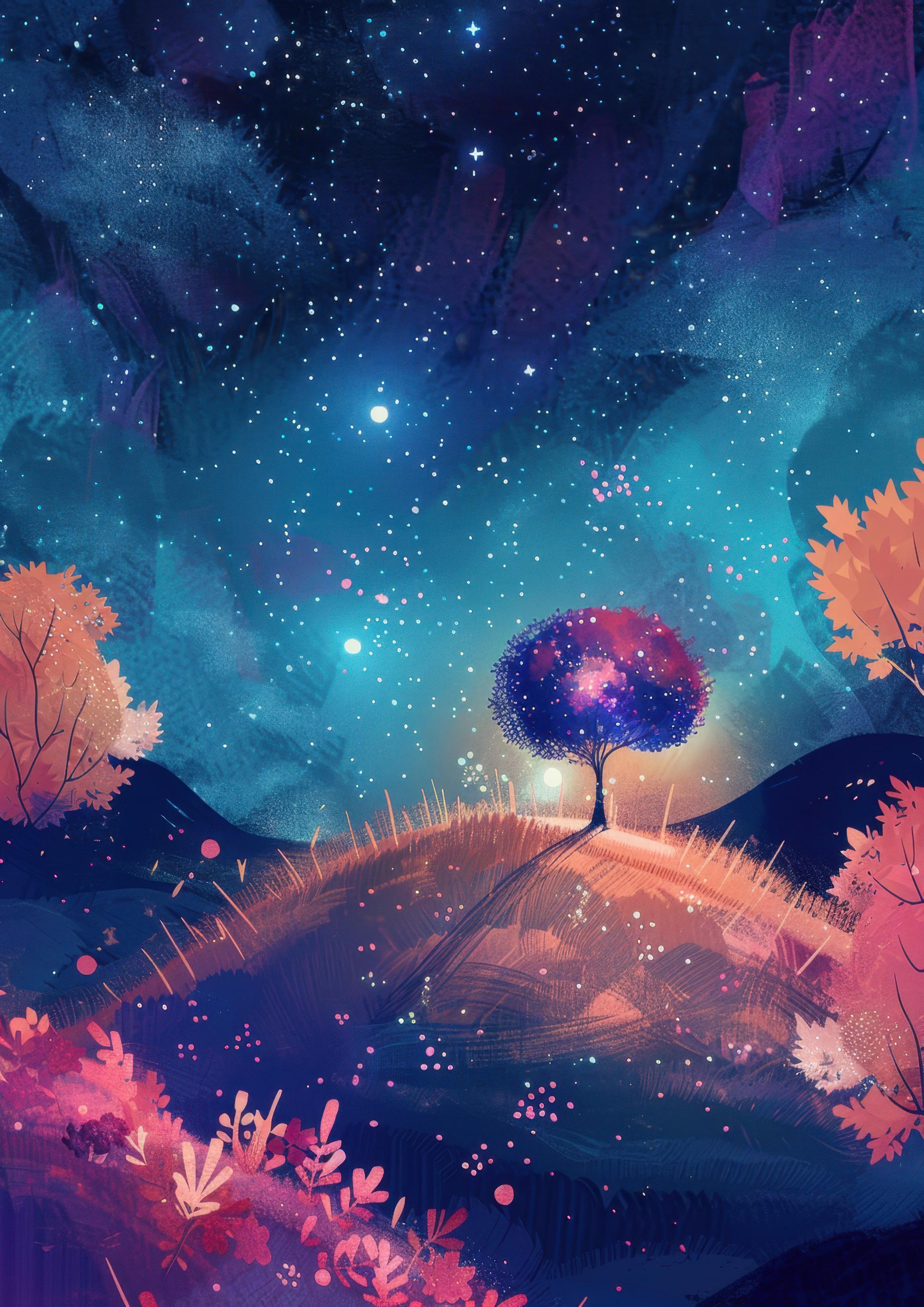 Preview for Cosmic-mushroom-landscape-astrophotography-photo-background-cbba0