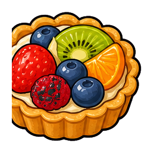 Preview for Fruit Tart Sticker For Dessert Designs