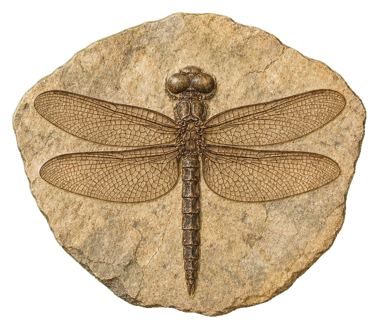 Preview for Vintage Dragonfly Fossil Sticker
