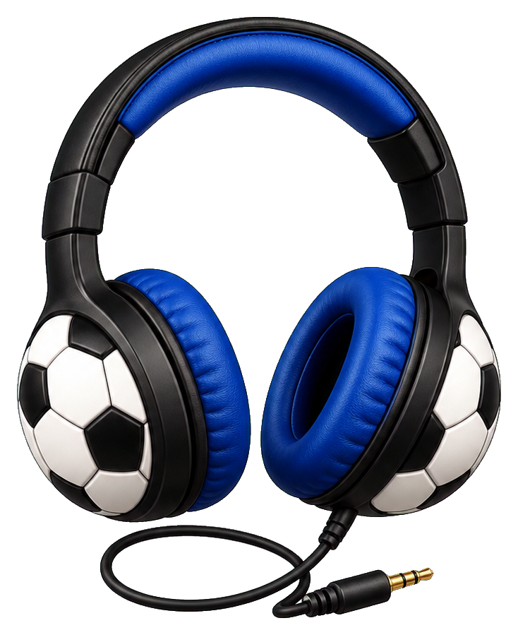 Preview for Soccer Headphones Sticker
