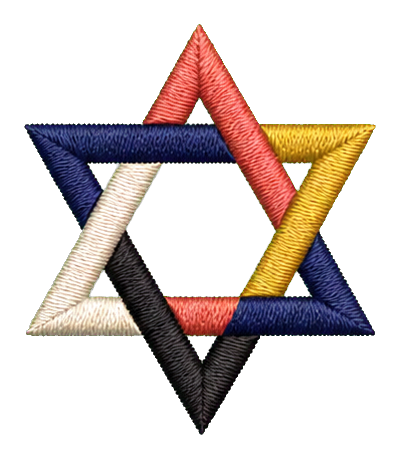 Preview for Embroidered Star Of David Sticker