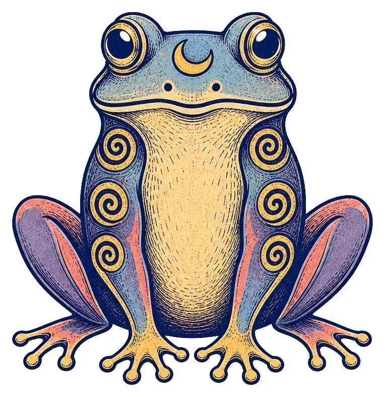 Preview for Psychedelic Frog Sticker