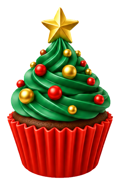 Preview for 3d Christmas Tree Cupcake
