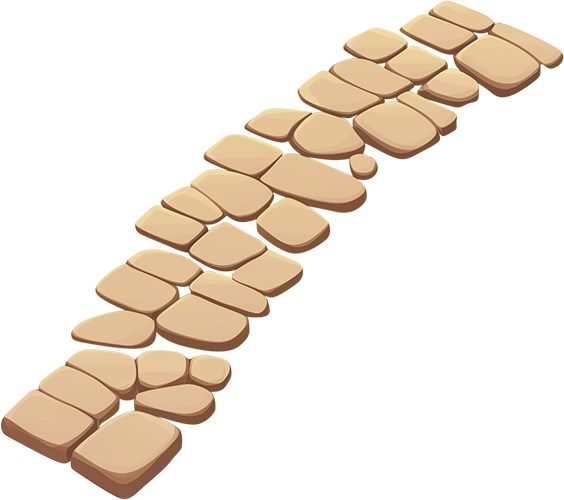 Preview for Tan-stone-pathway-illustration-hardscape-sticker-6e121