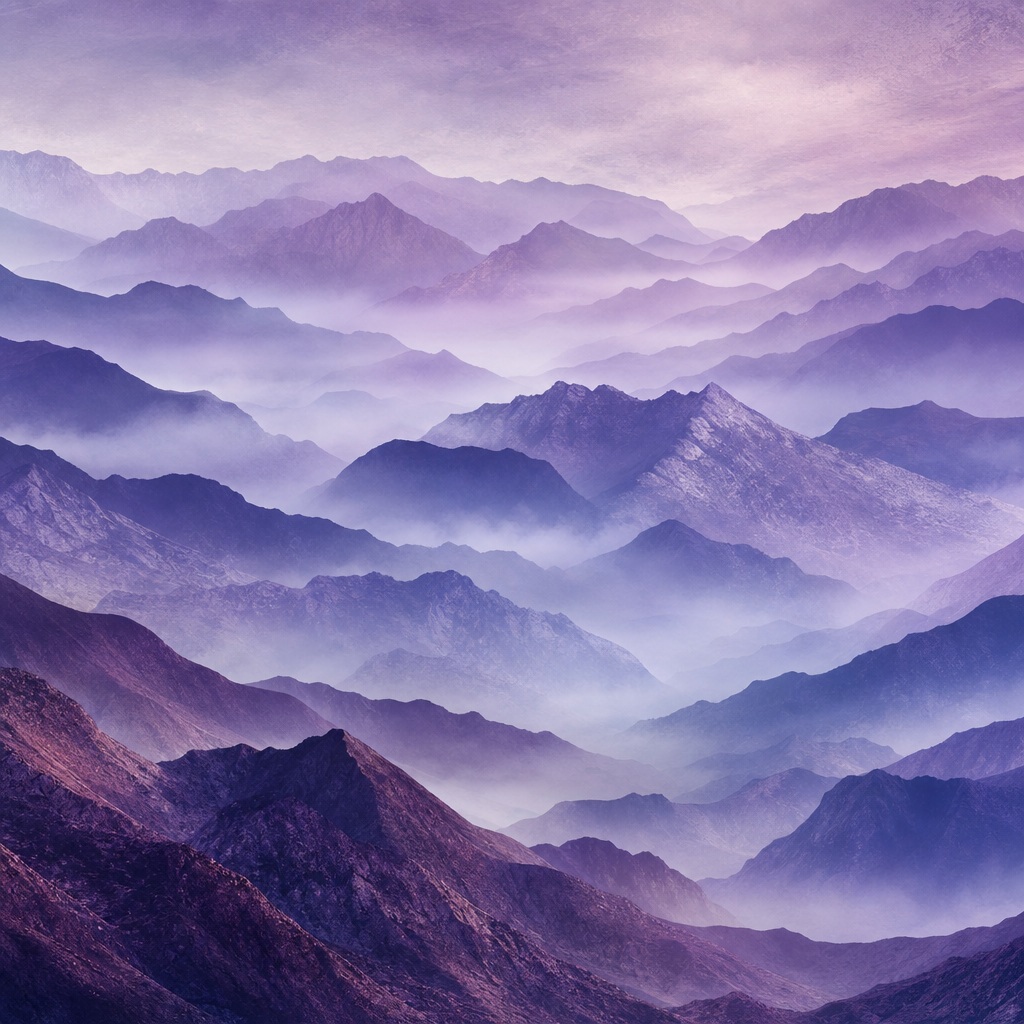 Preview for Violet Dusk Mountain Layers Background