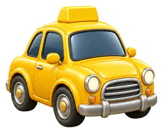 Preview for 3d Tiny Vehicles Taxi Car