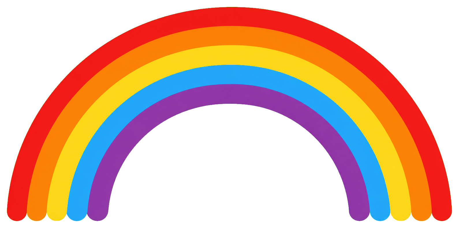 Preview for Rainbow Arc Sticker For Design Projects