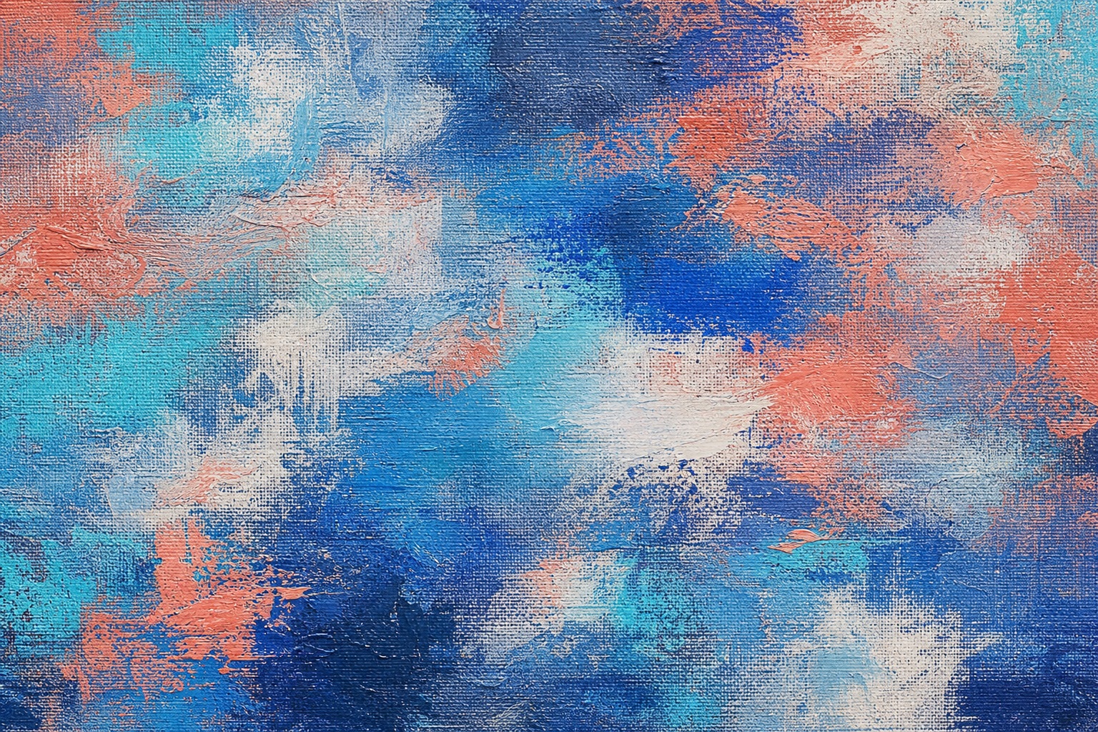 Preview for Blue Coral Painted Canvas Texture Background